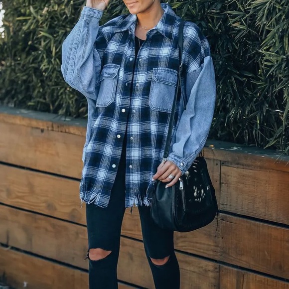 Dance & Marvel Jackets & Coats Nwt Dance And Marvel Plaid